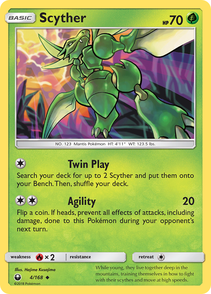 Scyther (4/168) [Sun & Moon: Celestial Storm] | Galactic Gamez