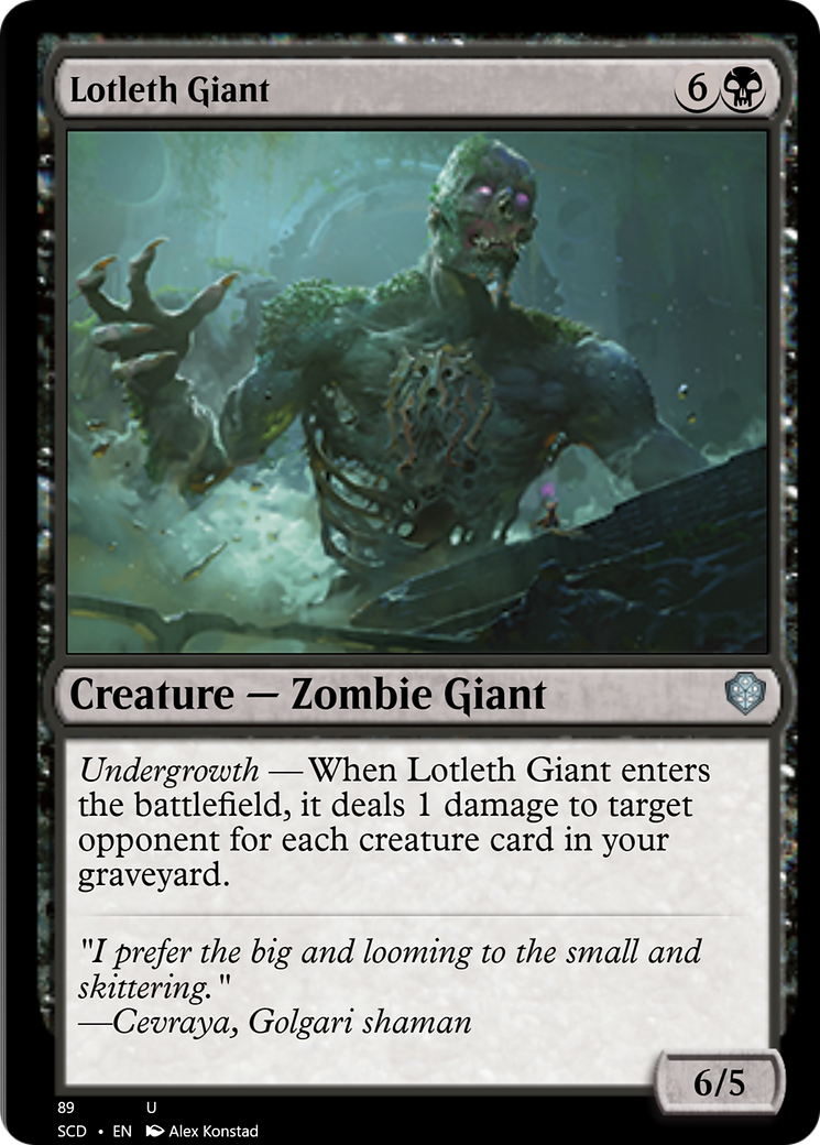 Lotleth Giant [Starter Commander Decks] | Galactic Gamez