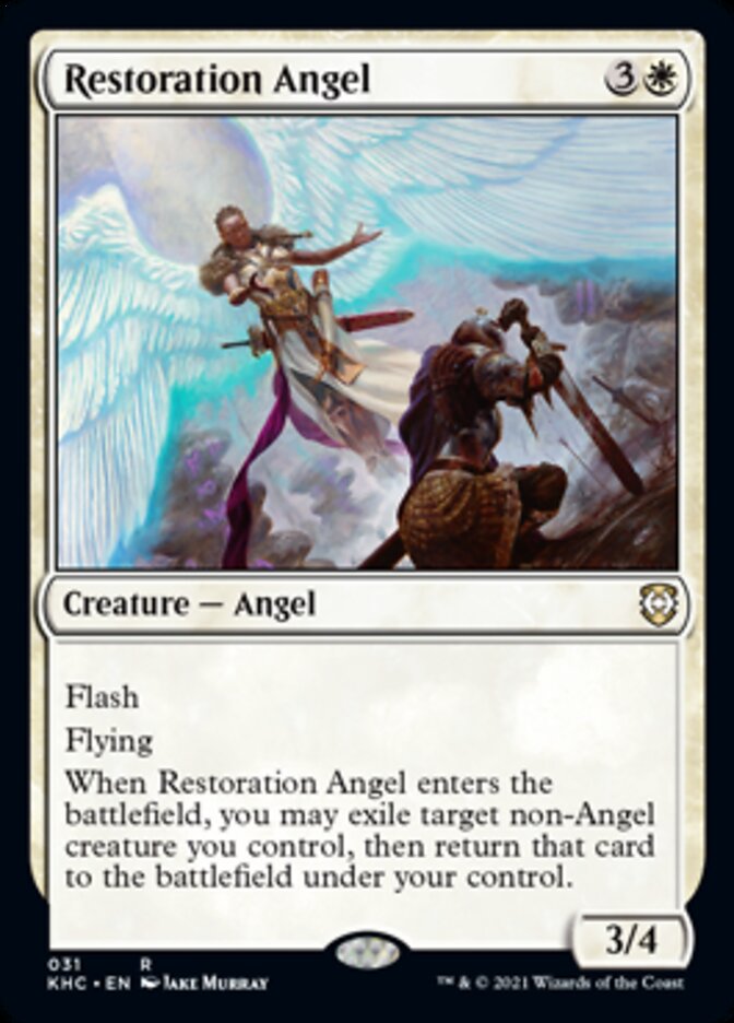 Restoration Angel [Kaldheim Commander] | Galactic Gamez