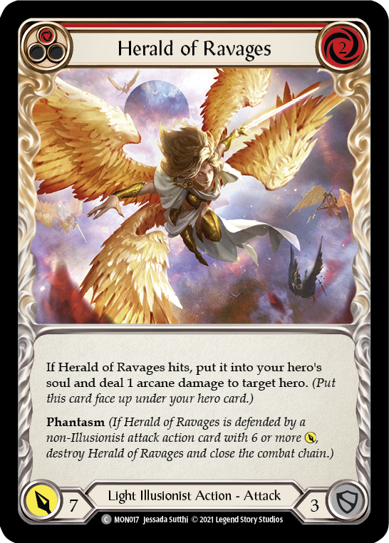 Herald of Ravages (Red) [MON017] 1st Edition Normal | Galactic Gamez