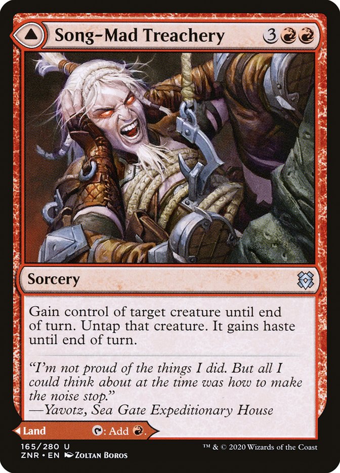Song-Mad Treachery // Song-Mad Ruins [Zendikar Rising] | Galactic Gamez