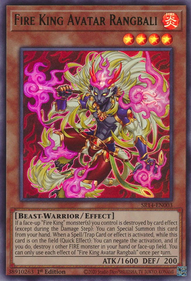 Fire King Avatar Rangbali [SR14-EN003] Ultra Rare | Galactic Gamez