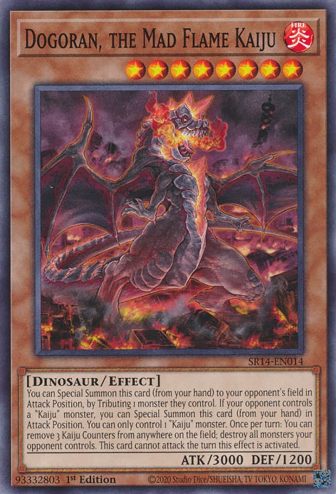 Dogoran, the Mad Flame Kaiju [SR14-EN014] Common | Galactic Gamez