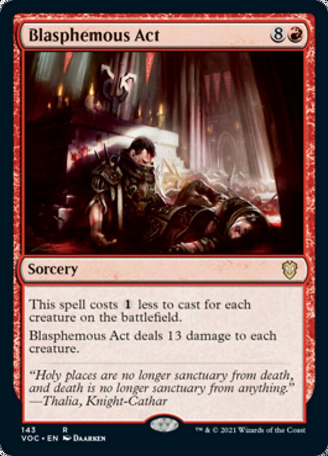 Blasphemous Act [Innistrad: Crimson Vow Commander] | Galactic Gamez