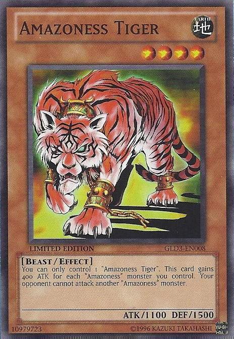 Amazoness Tiger [GLD3-EN008] Common | Galactic Gamez