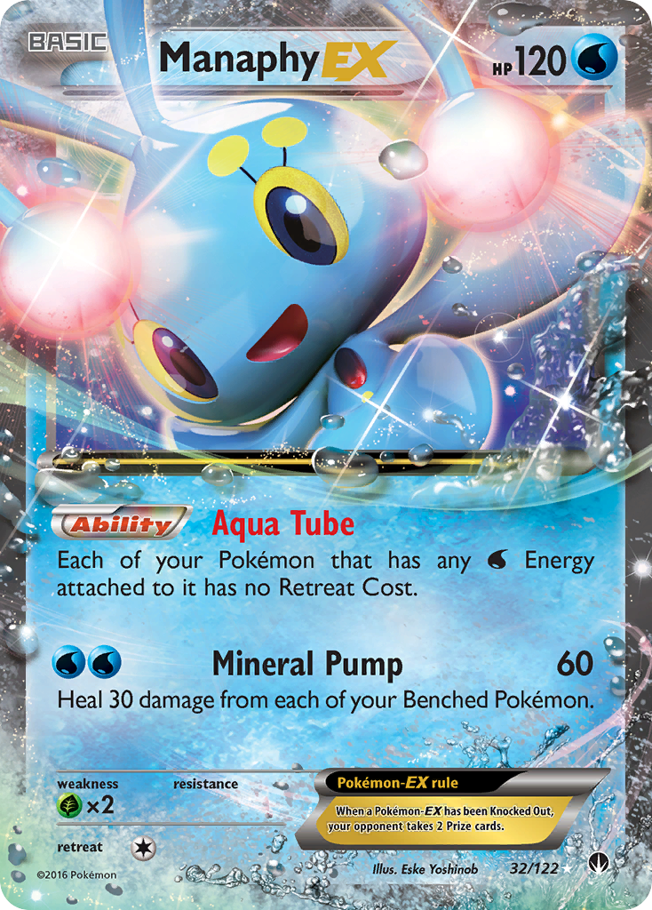 Manaphy EX (32/122) [XY: BREAKpoint] | Galactic Gamez