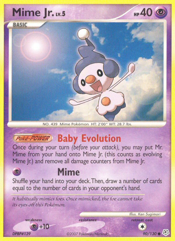 Mime Jr. (90/130) [Diamond & Pearl: Base Set] | Galactic Gamez