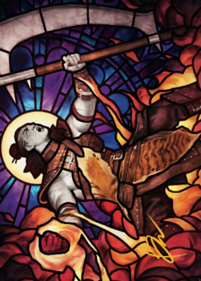 Garna, Bloodfist of Keld Art Card (Gold-Stamped Signature) [Dominaria United Art Series] | Galactic Gamez