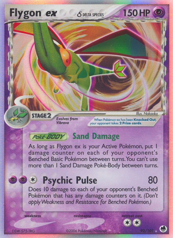 Flygon ex (92/101) (Delta Species) [EX: Dragon Frontiers] | Galactic Gamez