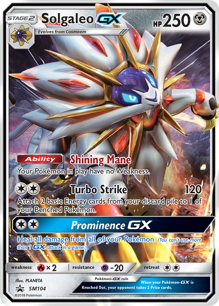 Solgaleo GX (SM104) [Sun & Moon: Black Star Promos] | Galactic Gamez