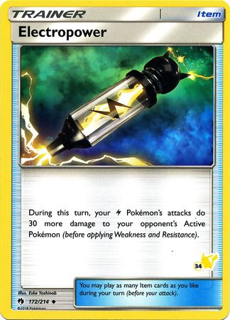 Electropower (172/214) (Pikachu Stamp #34) [Battle Academy 2020] | Galactic Gamez