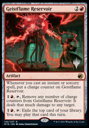 Geistflame Reservoir (Promo Pack) [Innistrad: Midnight Hunt Promos] | Galactic Gamez