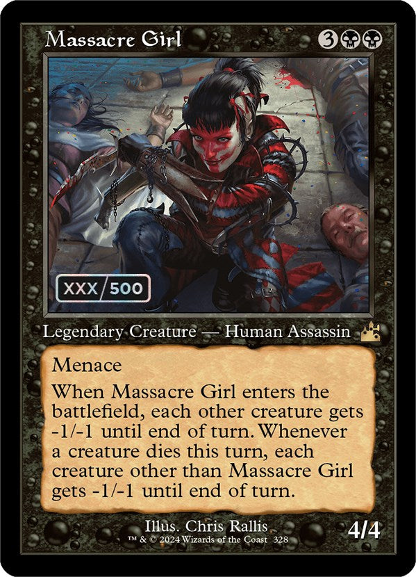 Massacre Girl (Retro) (Serialized) [Ravnica Remastered] | Galactic Gamez