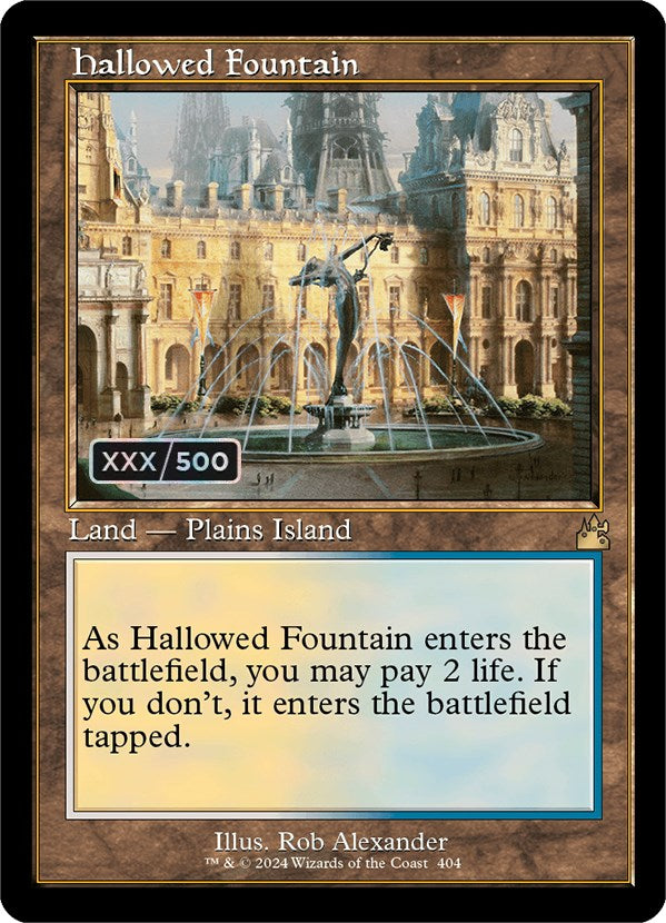 Hallowed Fountain (Retro) (Serialized) [Ravnica Remastered] | Galactic Gamez