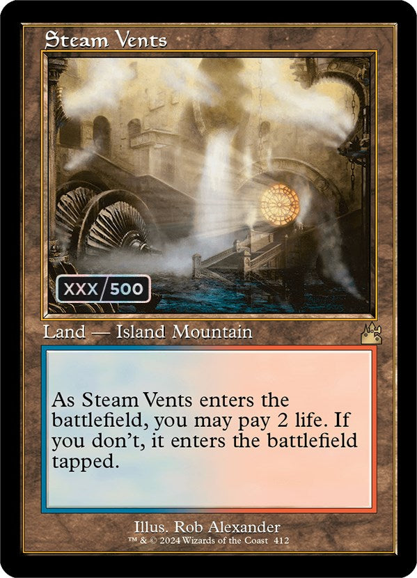 Steam Vents (Retro) (Serialized) [Ravnica Remastered] | Galactic Gamez