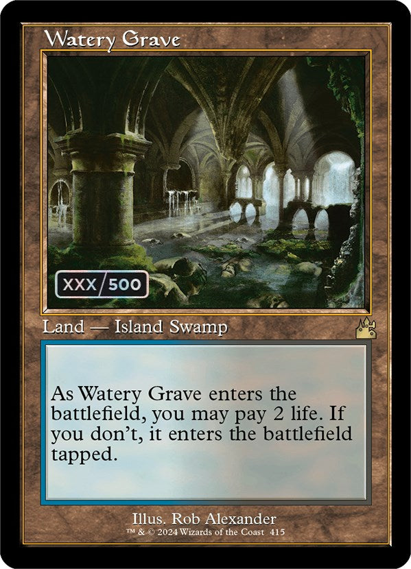 Watery Grave (Retro) (Serialized) [Ravnica Remastered] | Galactic Gamez