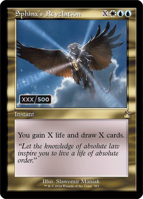 Sphinx's Revelation (Retro) (Serialized) [Ravnica Remastered] | Galactic Gamez