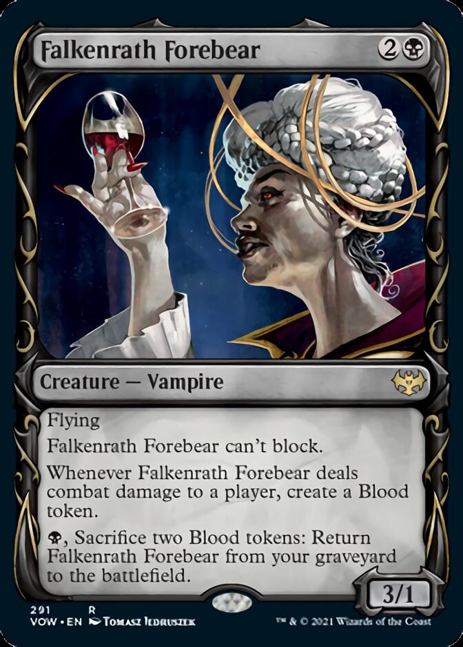 Falkenrath Forebear (Showcase Fang Frame) [Innistrad: Crimson Vow] | Galactic Gamez