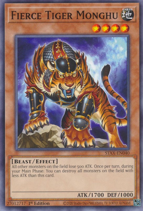 Fierce Tiger Monghu [STAX-EN040] Common | Galactic Gamez