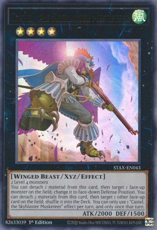 Castel, the Skyblaster Musketeer [STAX-EN043] Ultra Rare | Galactic Gamez