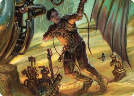 Mishra, Excavation Prodigy Art Card [The Brothers' War Art Series] | Galactic Gamez