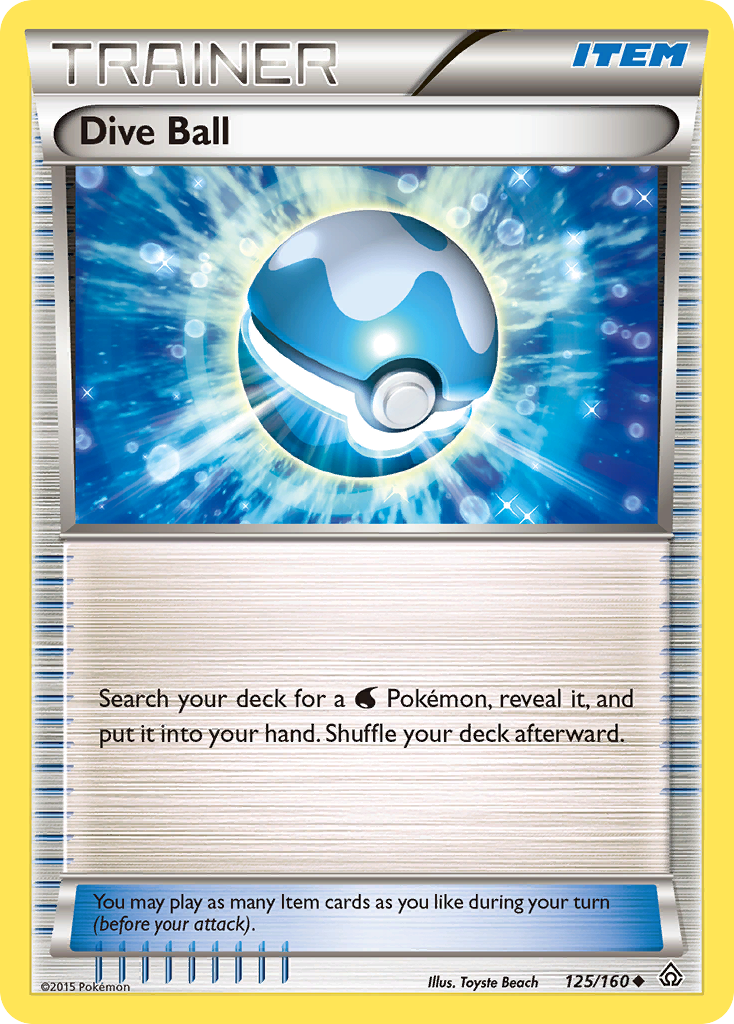 Dive Ball (125/160) [XY: Primal Clash] | Galactic Gamez