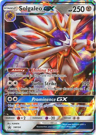 Solgaleo GX (SM104) (Jumbo Card) [Sun & Moon: Black Star Promos] | Galactic Gamez