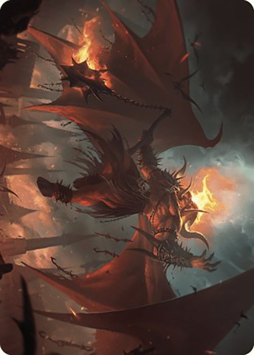 Rakdos, Patron of Chaos Art Card (22/49) [Murders at Karlov Manor Art Series] | Galactic Gamez