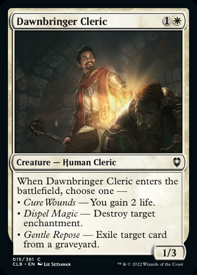 Dawnbringer Cleric [Commander Legends: Battle for Baldur's Gate] | Galactic Gamez