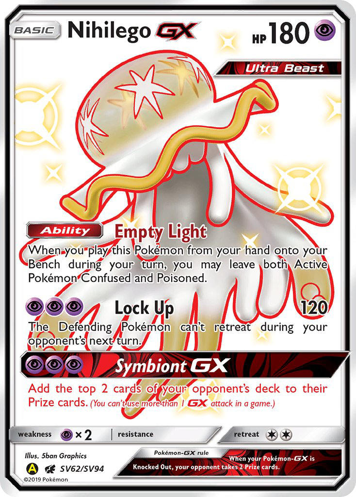 Nihilego GX (SV62/SV94) [Sun & Moon: Hidden Fates - Shiny Vault] | Galactic Gamez