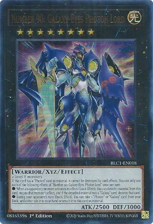 Number 90: Galaxy-Eyes Photon Lord [BLC1-EN018] Ultra Rare | Galactic Gamez