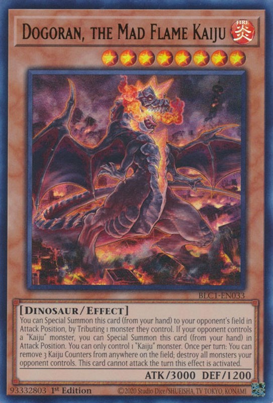 Dogoran, the Mad Flame Kaiju [BLC1-EN033] Ultra Rare | Galactic Gamez