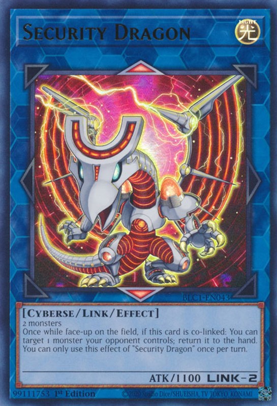 Security Dragon [BLC1-EN043] Ultra Rare | Galactic Gamez