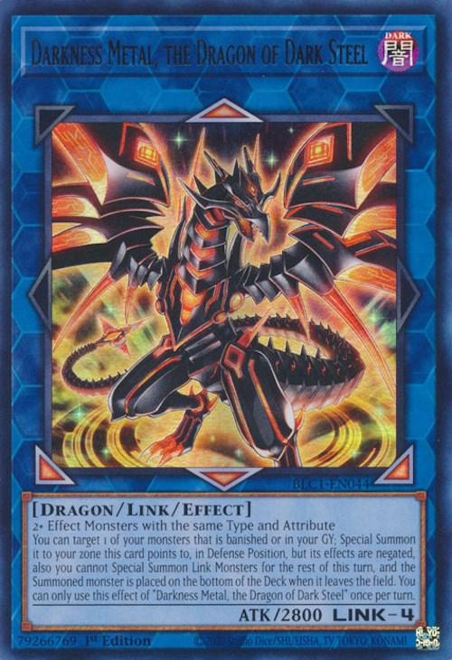 Darkness Metal, the Dragon of Dark Steel [BLC1-EN044] Ultra Rare | Galactic Gamez