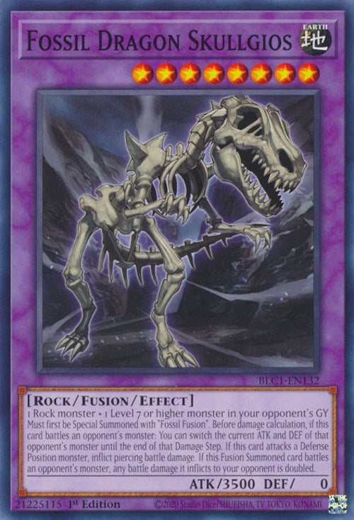 Fossil Dragon Skullgios [BLC1-EN132] Common | Galactic Gamez