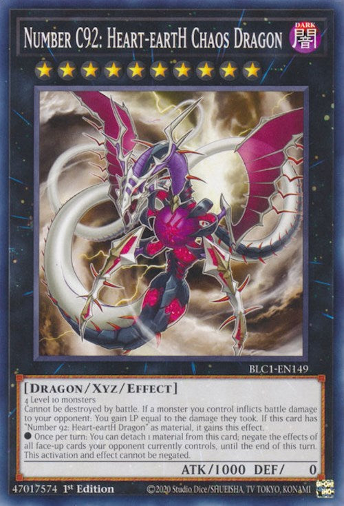 Number C92: Heart-eartH Chaos Dragon [BLC1-EN149] Common | Galactic Gamez