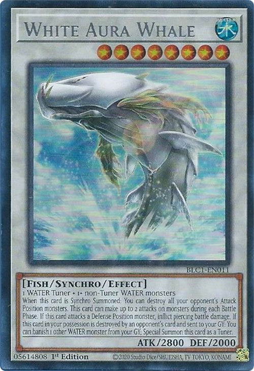 White Aura Whale (Silver) [BLC1-EN011] Ultra Rare | Galactic Gamez