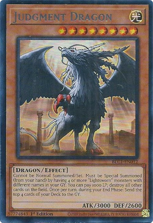 Judgment Dragon (Silver) [BLC1-EN012] Ultra Rare | Galactic Gamez