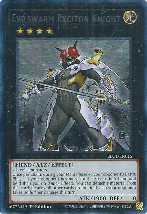 Evilswarm Exciton Knight (Silver) [BLC1-EN015] Ultra Rare | Galactic Gamez