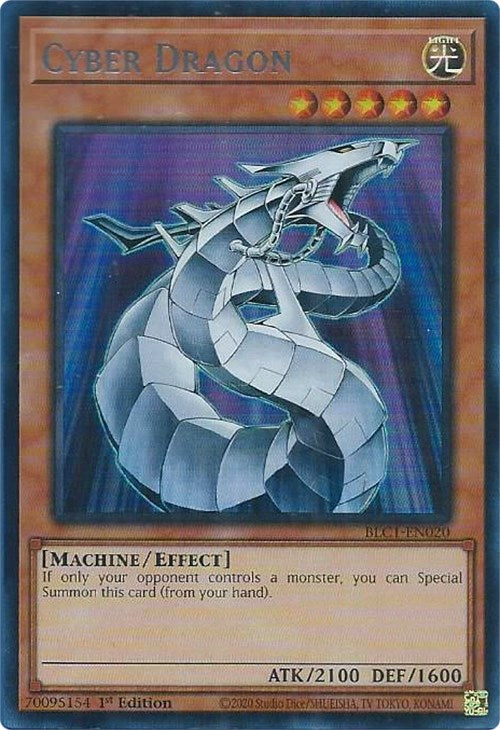 Cyber Dragon (Silver) [BLC1-EN020] Ultra Rare | Galactic Gamez