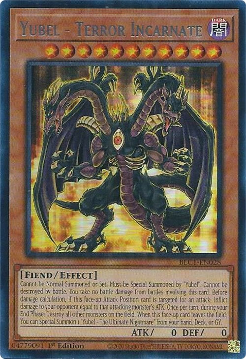 Yubel - Terror Incarnate (Silver) [BLC1-EN028] Ultra Rare | Galactic Gamez