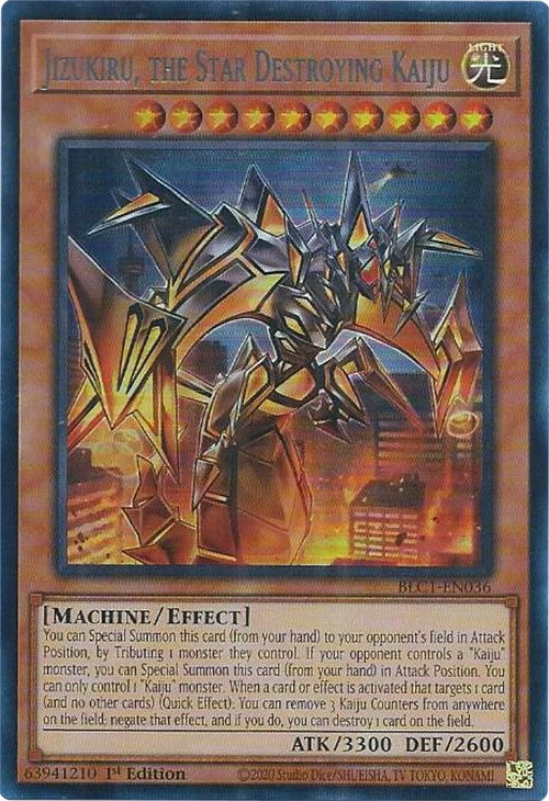 Jizukiru, the Star Destroying Kaiju (Silver) [BLC1-EN036] Ultra Rare | Galactic Gamez