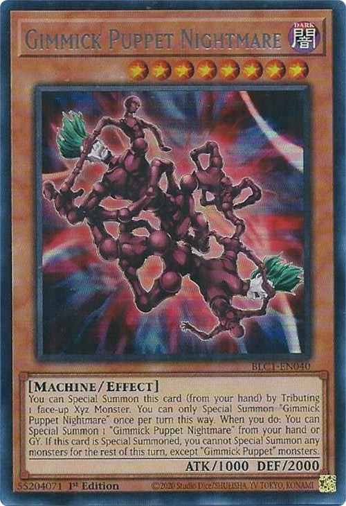 Gimmick Puppet Nightmare (Silver) [BLC1-EN040] Ultra Rare | Galactic Gamez