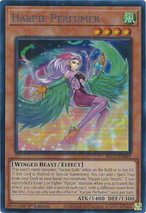 Harpie Perfumer (Silver) [BLC1-EN041] Ultra Rare | Galactic Gamez