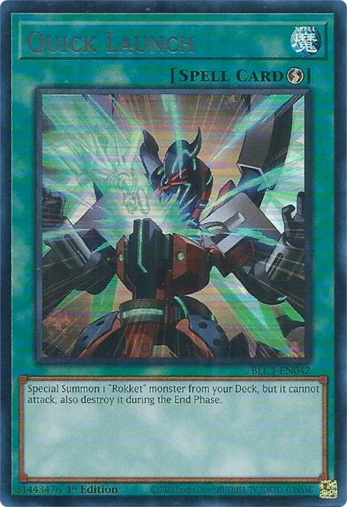 Quick Launch (Silver) [BLC1-EN042] Ultra Rare | Galactic Gamez