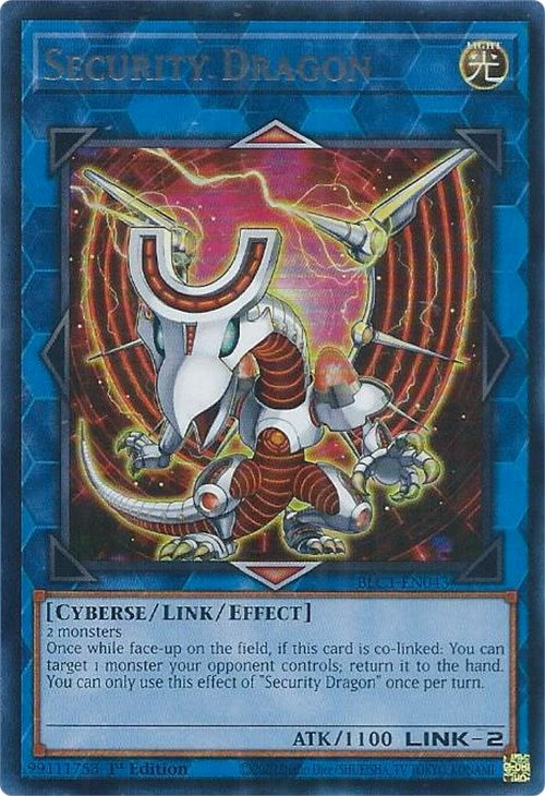 Security Dragon (Silver) [BLC1-EN043] Ultra Rare | Galactic Gamez