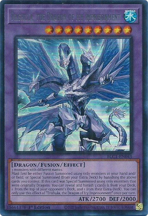 Trishula, the Dragon of Icy Imprisonment (Silver) [BLC1-EN045] Ultra Rare | Galactic Gamez