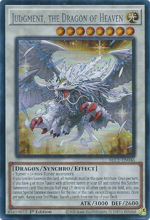 Judgment, the Dragon of Heaven (Silver) [BLC1-EN046] Ultra Rare | Galactic Gamez