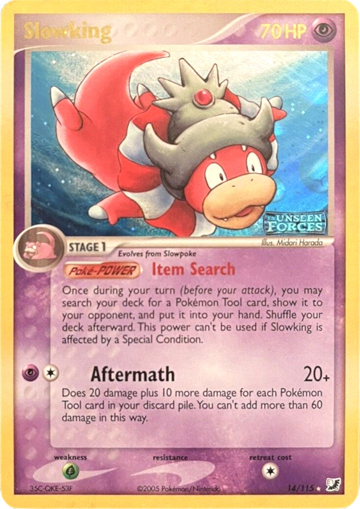Slowking (14/115) (Stamped) [EX: Unseen Forces] | Galactic Gamez
