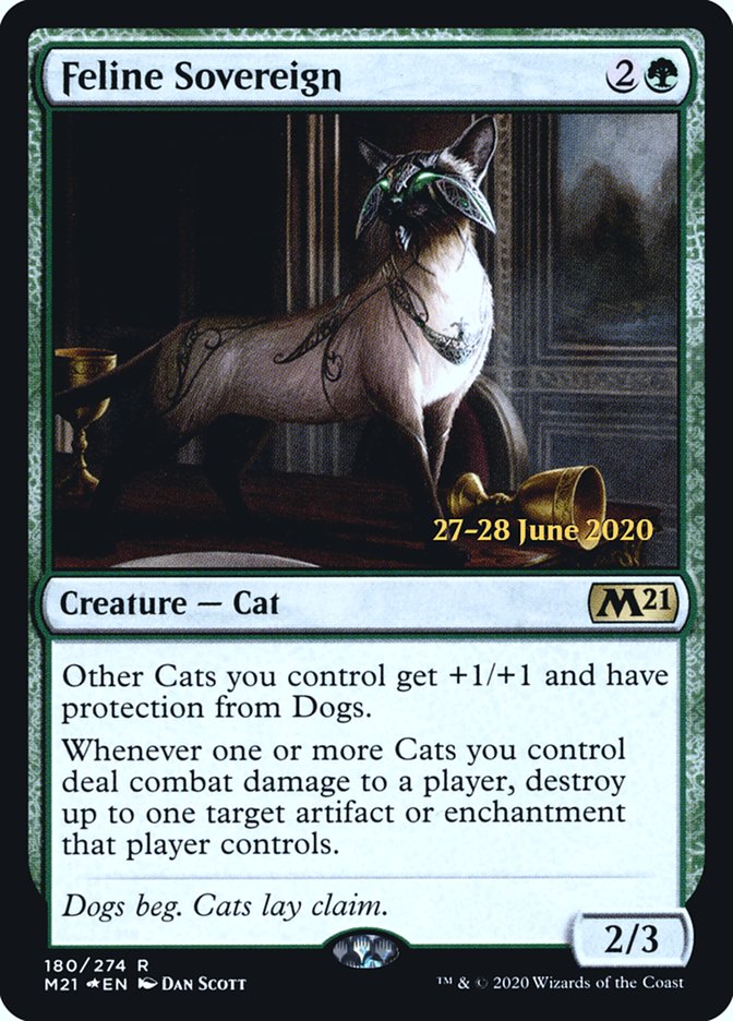 Feline Sovereign  [Core Set 2021 Prerelease Promos] | Galactic Gamez